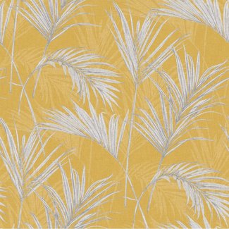 Dutch Wallcoverings Myriad Palm Springs oker/grijs - MY2001