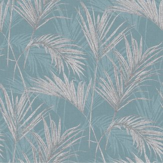 Dutch Wallcoverings Vliesbehang - Myriad Palm Springs blauw/grijs - MY2002