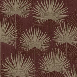 Dutch Wallcoverings Odyssee blad rood/goud - L933-10