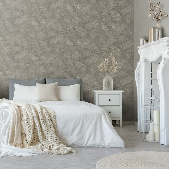 Dutch Wallcoverings Passion Rowanberry lichtbruin - vliesbehang - 10m x 53cm - 37000