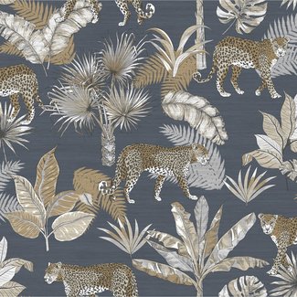 Dutch Wallcoverings Jungle Fever Leopard zwart/beige - JF2102