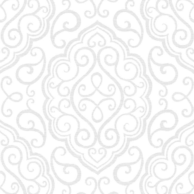 Dutch Wallcoverings Eclipse Heavenly wit/grijs - vliesbehang - 10m x 52cm - 23814