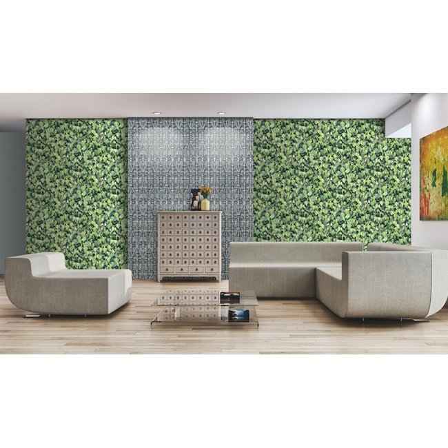 Dutch Wallcoverings Faux Semblant ijzeren hek blwgrijs - vliesbehang - 10m x 53cm - L147-01