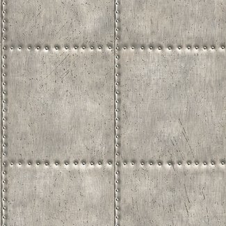 Dutch Wallcoverings Vliesbehang - Trilogy Sheet metal  steel - 22343