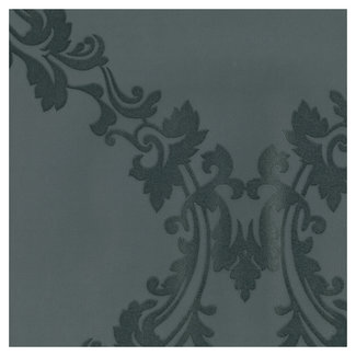 Dutch Wallcoverings Vliesbehang - damast groot zwart - 7203-7