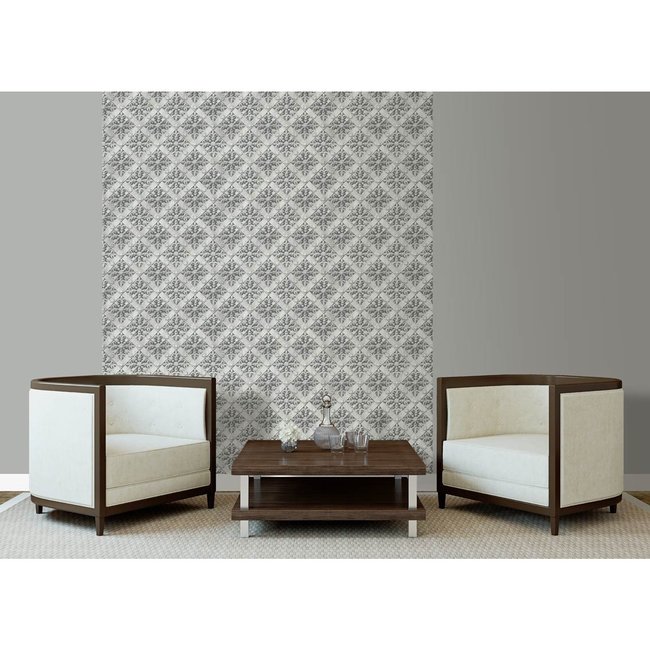 Dutch Wallcoverings Horizons dessin grijs - vliesbehang - 10m x 53cm - L425-19