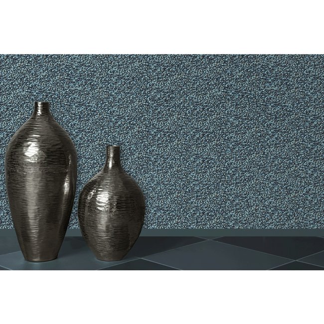 Dutch Wallcoverings Reflets steentjes blauw - vliesbehang - 10m x 53cm - A083-01