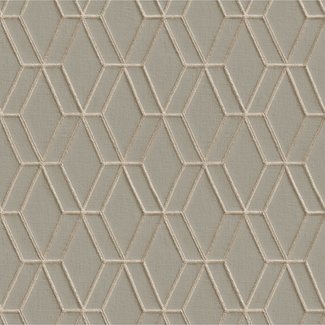 Dutch Wallcoverings Vliesbehang - Wallstitch hexagonal grey - DE120064
