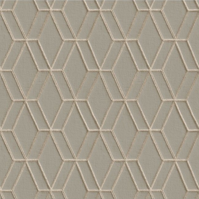 Dutch Wallcoverings Wallstitch hexagonal grey - vliesbehang - 10m x 53cm - DE120064