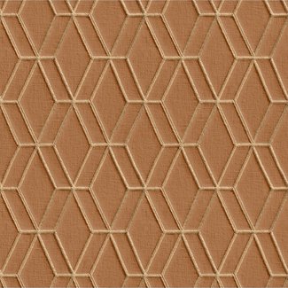 Dutch Wallcoverings Wallstitch hexagonal brown - DE120065