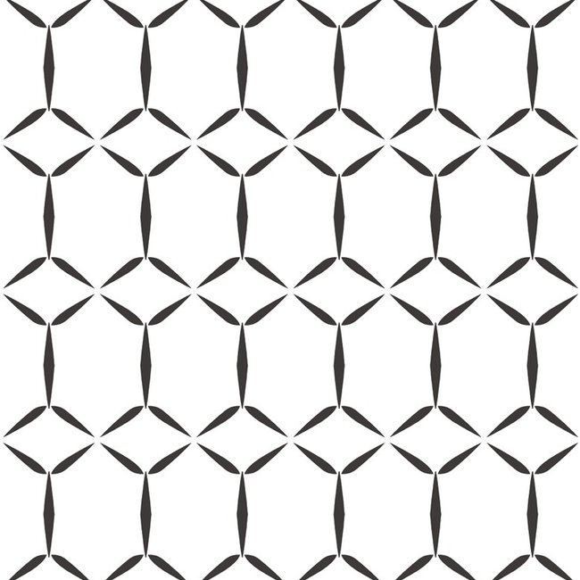 Dutch Wallcoverings Eclipse Fusion wit/zwart - vliesbehang - 10m x 52cm - 23856