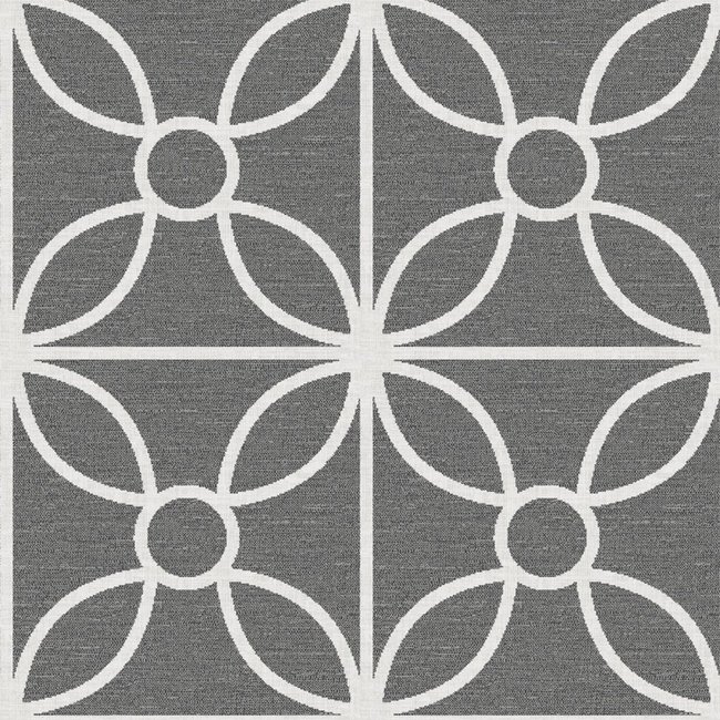 Dutch Wallcoverings Eclipse Savvy donkergrijs - vliesbehang - 10m x 52cm - 23859