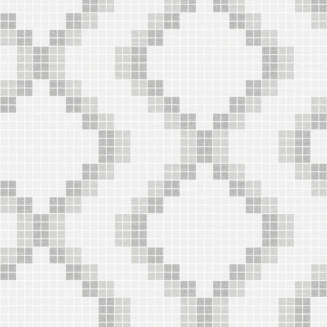 Dutch Wallcoverings Eclipse Mosaic grijs - vliesbehang - 10m x 52cm - 23863