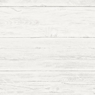 Dutch Wallcoverings Vliesbehang - Trilogy White washed boards  off white  - 22307