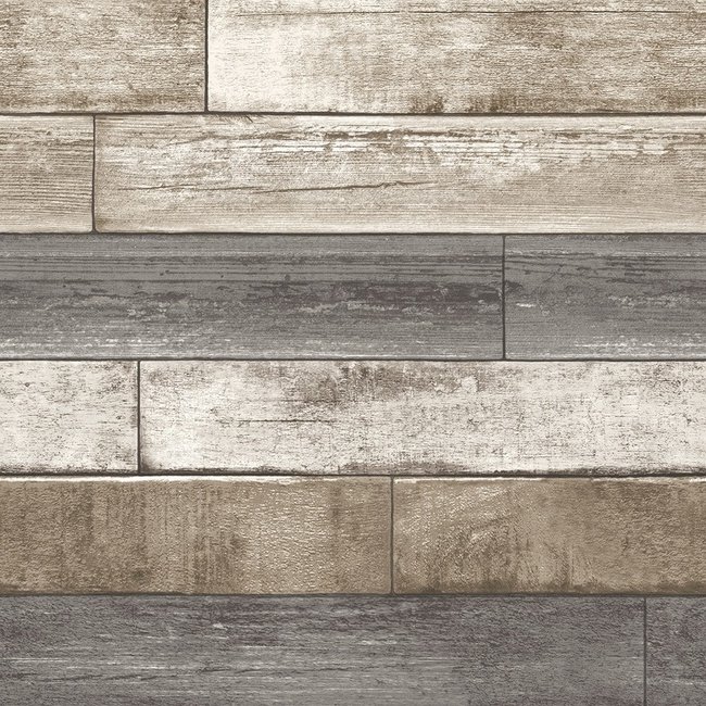 Dutch Wallcoverings Trilogy Weathered plank  taupe & grey  - vliesbehang - 10mx53cm - 22345
