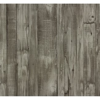 Dutch Wallcoverings Vliesbehang hout grijs/bruin - 42104-30