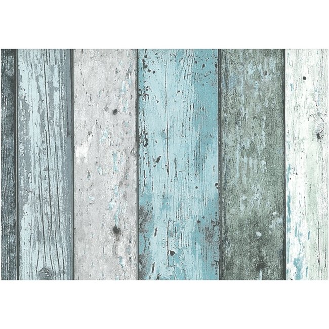 Dutch Wallcoverings Vliesbehang sloophout groen - vliesbehang - 10m x 53cm - 7328-3