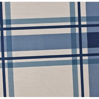 Dutch Wallcoverings Vlies ruit blauw/wit - 7309-6