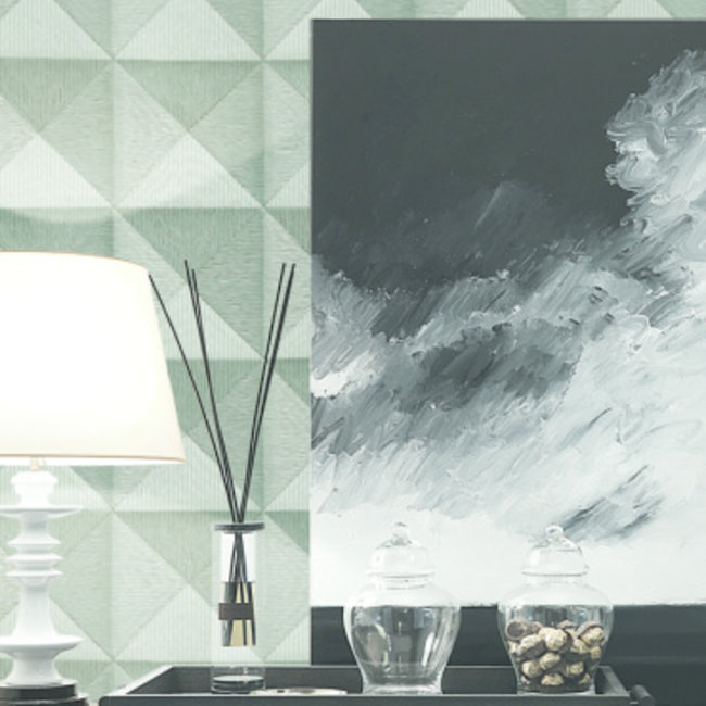 Dutch Wallcoverings Beaux arts 2 3d effect pewter - vliesbehang - 10m x 53cm - BA220064