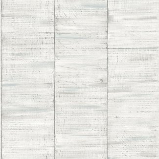 Dutch Wallcoverings Vliesbehang - Perspectives hout wit/lichtblauw - PP3001
