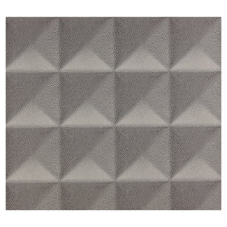 Dutch Wallcoverings Vliesbehang - leer pyramide grijs - 7283-1