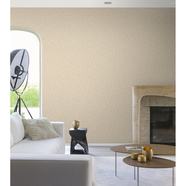 Dutch Wallcoverings Level One schors effect beige - vliesbehang - 10m x 53cm - LV1003