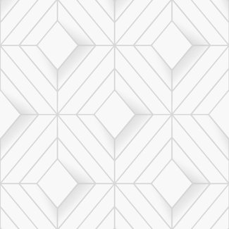 Dutch Wallcoverings Vliesbehang - Galactik ruit wit/lichtgrijs - L614-00