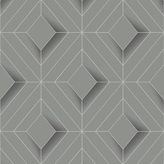 Dutch Wallcoverings Vliesbehang - Galactik ruit grijs - L614-09