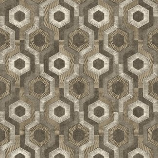 Dutch Wallcoverings Galactik dessin bruin - L927-08