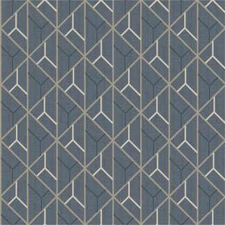 Dutch Wallcoverings Galactik dessin donkergrijs/beige - L940-19