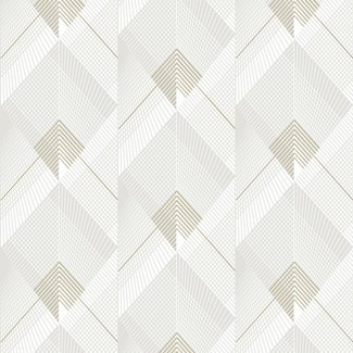 Dutch Wallcoverings Galactik dessin wit/goud - L967-00