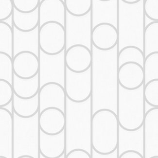 Dutch Wallcoverings Vliesbehang - Galactik dessin wit/grijs - M240-00