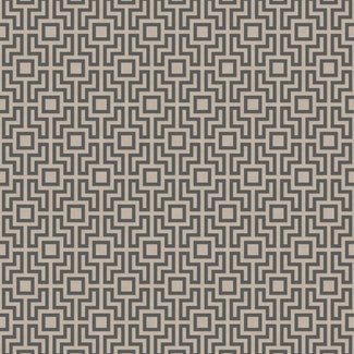 Dutch Wallcoverings Vliesbehang - Insignia Square Geo goud/zwart - 24530