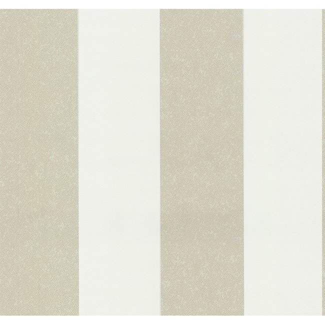Dutch Wallcoverings Casual Chic streep wit/beige - vliesbehang - 10m x 53cm - 13352-30