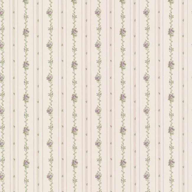 Dutch Wallcoverings Dollhouse 3 Josifa streep paars - vinylbehang - 10m x 53cm - 22141