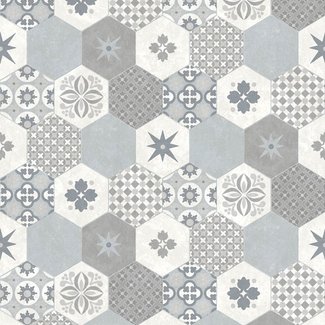 Dutch Wallcoverings Home tegels grijs - L405-01