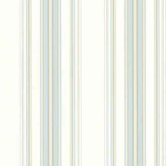 Dutch Wallcoverings Behang lijmdruk streep blauw/beige - 68765