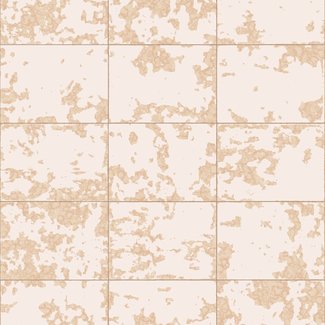 Dutch Wallcoverings Hexagone tegel beige/goud - L626-03