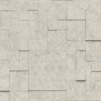 Dutch Wallcoverings Horizons tegels/dessin beige - L590-08