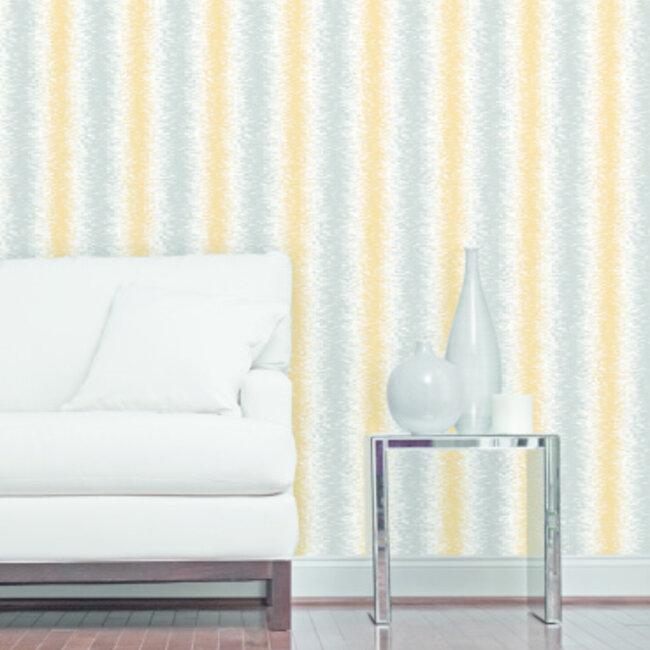 Dutch Wallcoverings Insignia Stripe grijs/mosterd - vliesbehang - 10m x 52cm - 24520