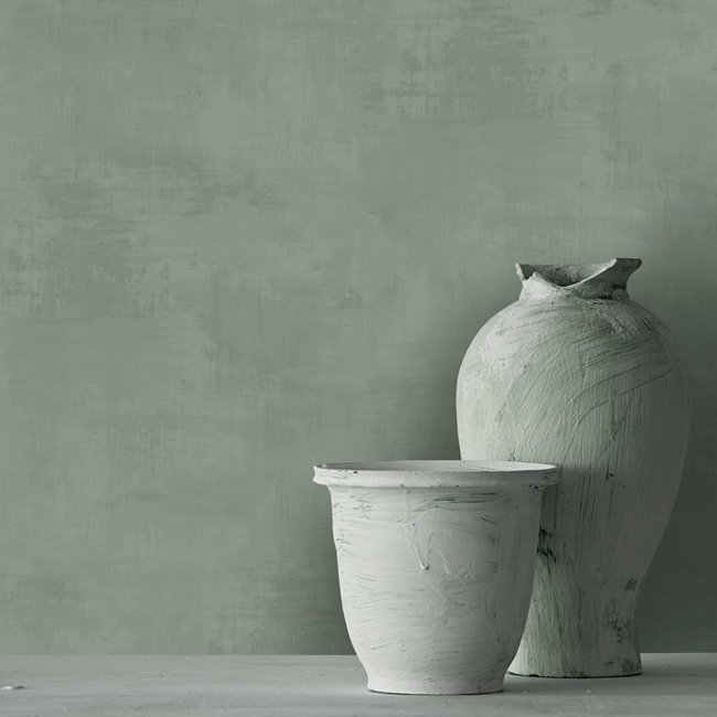 Dutch Wallcoverings Kalk/Solitär uni grijs - vliesbehang - 10m x 53cm - 61019