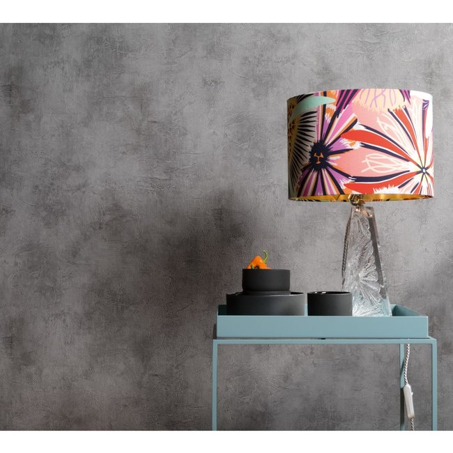 Dutch Wallcoverings Unis 6 uni zwart - vliesbehang - 10m x 53cm - 59311