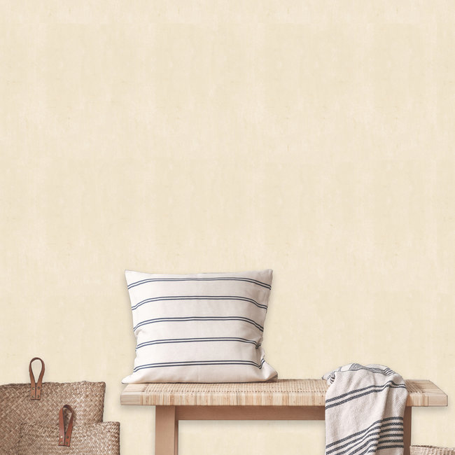 Dutch Wallcoverings Loft uni beige - vliesbehang - 10m x 53cm - 59315