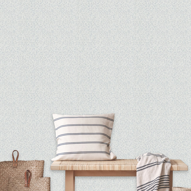 Dutch Wallcoverings Loft uni/blokjes wit/grijs - vliesbehang - 10m x 53cm - 59346