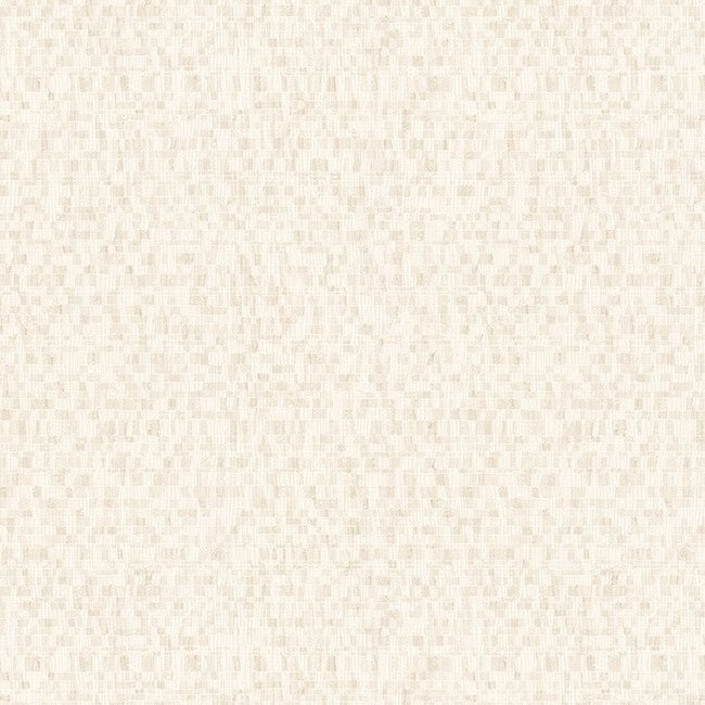 Dutch Wallcoverings Loft uni/blokjes creme - vliesbehang - 10m x 53cm - 59347