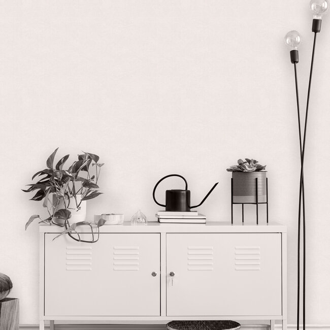 Dutch Wallcoverings Unis 6 uni gebroken wit - vliesbehang - 10m x 53cm - 59134