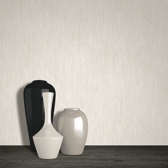 Dutch Wallcoverings Couleurs uni lichtbeige - vliesbehang - 10m x 53cm - 575327