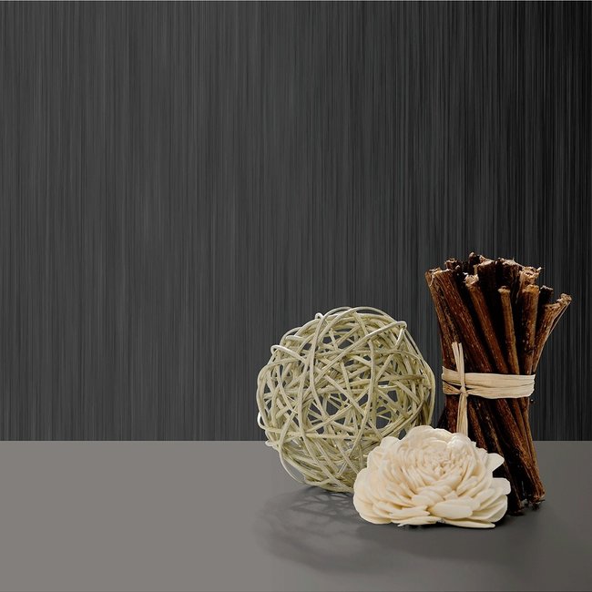 Dutch Wallcoverings Couleurs uni zwart - vliesbehang - 10m x 53cm - J910-39