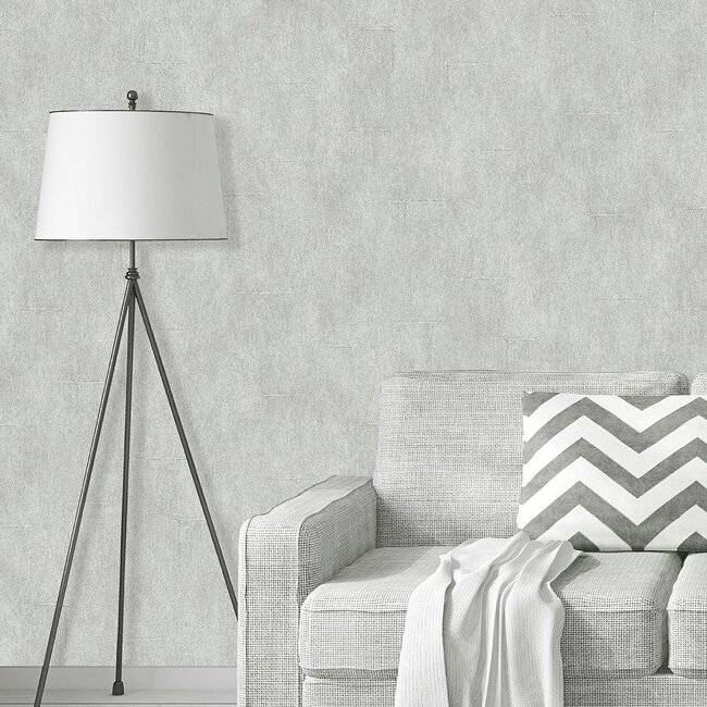 Dutch Wallcoverings Couleurs uni grijs - vliesbehang - 10m x 53cm - L785-09