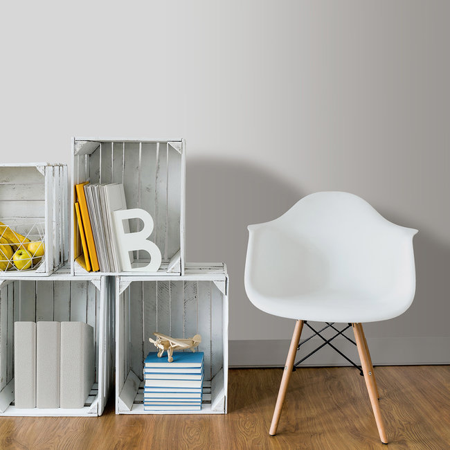 Dutch Wallcoverings Escapade uni grijs glitter - vliesbehang - 10m x 53cm - L599-09